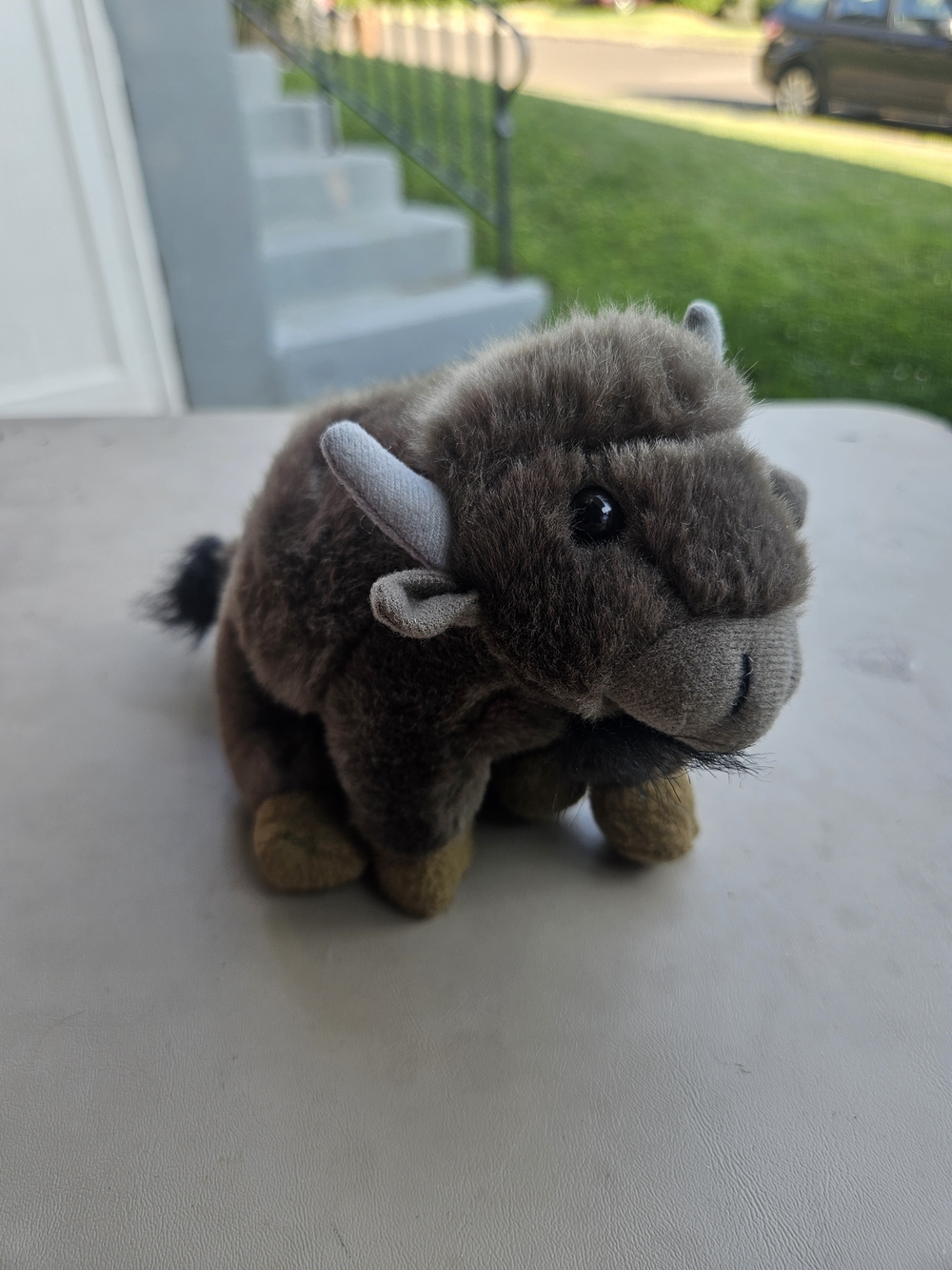 Plush Buffalo Stuffed Animal - Brown